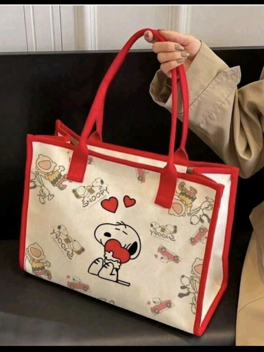 Snoopy Canvas Tote Bag
